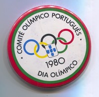 OLYMPIC OLYMPIADE - Portugal Committee, Pin, Badge, Abzeichen, Brooch, D 55 Mm - Uniformes Recordatorios & Misc