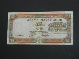10 Dez Paacas MACAU - 1981-1984 - Banco Nacional Ultramarino    **** EN  ACHAT IMMEDIAT  **** - Macao