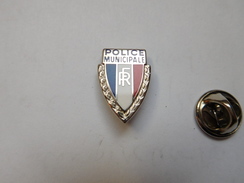 Superbe Pin's , Police Municipale , RF , République Française - Police