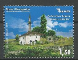 BH 2018-762 Mosque In USTIKOLINI, BOSNA AND HERCEGOVINA, 1 X 1v, MNH - Islam