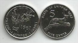 Eritrea 5 Cents 1997. UNC - Eritrea