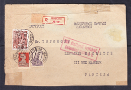 EX-PR -19-01- 18 AIRMAIL LETTER FROM MOSCOW TO PARIS VIA GERMANY. - Brieven En Documenten