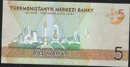 TURKMENISTAN P29a 5 MANAT 2012  UNC. - Turkmenistán