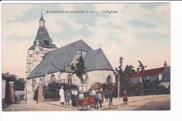 AVESNES-le-COMTE - L'Eglise ( Animation)-correspondance Militaire. - Avesnes Le Comte