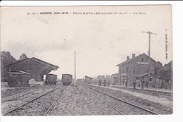 N° 18 - GUERRE 1914-1918 - BEAUMETZ-LES-LOGES - La Gare - Other & Unclassified