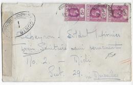 CEYLON - 1917 - ENVELOPPE De KURUNEGALA Avec CENSURE FRANCAISE => SP 29 - Ceylon (...-1947)