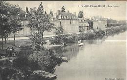 Marcilly Sur Seine  Les Quais CPA 1915 - Marcilly