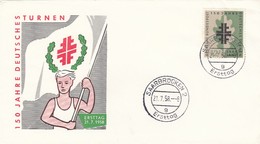GOOD SAARLAND FDC 1958 - Gymnastic - FDC