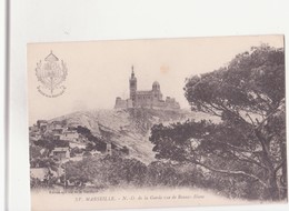 CPA - XV - MARSEILLE -  N - D - De La Garde Vue De Roucas - Blanc - Notre-Dame De La Garde, Aufzug Und Marienfigur