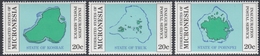 Micronesia 1984 -  Inauguration Of Postal Independence: Island Maps - Part Set Mi 2-4 ** MNH - Mikronesien