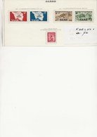 SARRE - N°248 A 252 NEUF CHARNIERE - ANNEE 1948 ET 1949 - - Ongebruikt