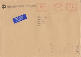 GOOD FINLAND Postal Cover To ESTONIA 1993 With Franco Cancel - Cartas & Documentos