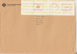 GOOD FINLAND Postal Cover To ESTONIA 1995 With Franco Cancel - Briefe U. Dokumente