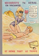 Delcampe - CP - LES 10 COMMANDEMENTS DU VACANCIER - SECOURISTE TU SERAS EN VACANCES - ET MEME TOUT LE TEMPS - JE VOUS RAPPELLE QUE - Vornamen