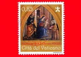 VATICANO - Usato - 2013 - Natale - Christmas - Noel - Navidad - Adorazione Dei Magi, Opera Del Pinturicchio - 0,85 - Gebraucht