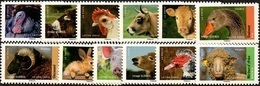 France Autoadhésif ** N° 1386 à 1397 - Animaux D'élevage - Unused Stamps