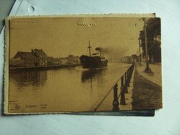 België Belgique Oost Vlaanderen Zelzate Selzaete Kanaal Met Schip - Zelzate