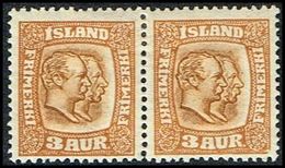 84 On 1915. Two Kings. 3 Aur Brown/yellow. Tk. 14x14½, Wm. Cross. Var Lower Right Cor... (Michel 77) - JF309597 - Unused Stamps