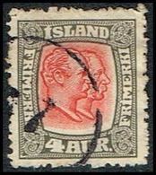 1917. Two Kings. 4 Aur Grey/red. Perf. 14x14½, Wm. Cross. ?7. (Michel 78) - JF309599 - Ongebruikt