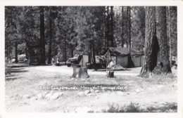 Mono Hot Springs Fresno County California, Yosemite Area Campground Camping, C1940s/50s Vintage Real Photo Postcard - Yosemite