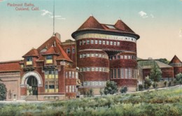 Oakland California, Piedmont Baths, Public Bath House, C1910s Vintage Postcard - Oakland