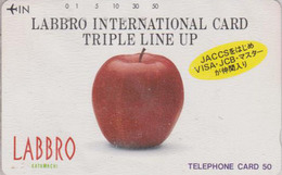 Télécarte JAPON / 290-20419 - Fruit  Pomme ** VISA JCB ** - Apple Fruits Food JAPAN Free Phonecard - Apfel Obst TK - 44 - Alimentation