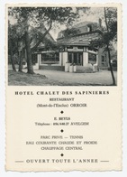 Delcampe - Hotel Chalet Des Sapinieres - Restaurant Orroir Avelgem - Avelgem