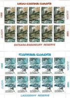 Georgia 1999 .  EUROPA  CEPT (Reserves). 2 Sheetlets, Each Of 10  Michel # 312-13  KB - Géorgie