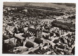 REIMS--1956--Vue Aérienne--L'église Saint Rémy--Le Parc Pommery--timbre - Cachet Reims-51......pas Très Courante - Reims