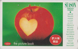Télécarte Japon / 110-016 - Fruit POMME - APPLE Fruit Japan Phonecard - APFEL Obst TK - 69 - Alimentation