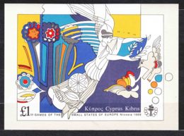 Cyprus 1989 Sport Games Mi#Block 14 Mint Never Hinged - Nuovi