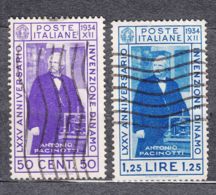 Italy Kingdom 1934 Sassone#362-363 Mi#488-489 Used - Oblitérés