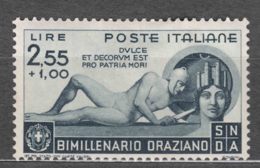 Italy Kingdom 1936 Oraziano Sassone#405 Mi#554 Mint Hinged - Neufs