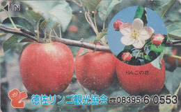 Télécarte Japon / 110-011 - Fruit - POMME - APPLE Japan Phonecard ** RINGO ** - APFEL Obst Telefonkarte - 88 - Alimentation