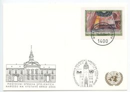 United Nations - Vienna 2005 Postcard Brno Exhibition, Scott 358 - Storia Postale