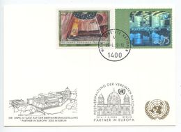 United Nations - Vienna 2005 Postcard Partner In Europa Berlin, Scott 357 & 359 - Covers & Documents