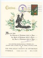 United States 1972 Pittsburgh, Pennsylvania Christmas Philatelic Souvenir Card - Recordatorios