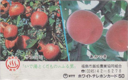 Télécarte Ancienne Japon / 110-011 - Fruit - POMME - APPLE Japan Phonecard - APFEL Obst TK - MELA - 97 - Alimentation