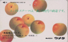 Télécarte Ancienne Japon / 110-011 - Fruit - POMME - APPLE Fruits Japan Phonecard - APFEL Obst TK - 104 - Alimentation