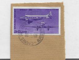Frankreich 320 / Fragment Mit Flugzeug 30,00 FF - 1960-.... Matasellados
