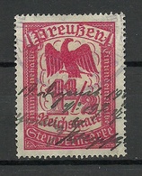 Deutschland Preussen Stempelmarke 1 1/2 Mk O - Altri & Non Classificati