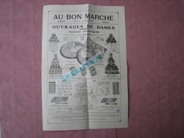 Au Bon Marché 1919  A. Boucicaut Paris  Doc. Dentelles, Carrés Et Bandes, Lettres à Broder  Ect.. - Laces & Cloth