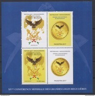 Madagascar Madagaskar 2017 Mi. Bl. 323 XVème Conf. Grandes Loges Régulières Franc-maçons Freimaurer Freemasonry - Massoneria