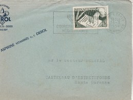 Monaco Devant Lettre Entête Laboratoires Derol Monte Carlo 26/3/1954 à Dr Belaval Castelnau D' Estrefonds Haute Garonne - Covers & Documents
