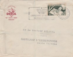 Monaco Lettre Entête Laboratoires Derol Monte Carlo 24/3/1954 à Dr Belaval Castelnau D' Estrefonds Haute Garonne - Lettres & Documents