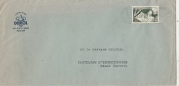 Monaco Lettre Entête Laboratoires Derol Monte Carlo 9/3/1954 à Dr Belaval Castelnau D' Estrefonds Haute Garonne - Briefe U. Dokumente