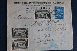 1931    4  TIMBRES  SUR  UNE  ENVELOPPE        POUR  PARIS - Brieven En Documenten