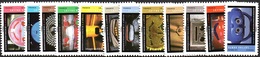 France Autoadhésif ** N° 1398 à 1409 - Masques - Série Photographique De Michelangelo Durazzo - Unused Stamps