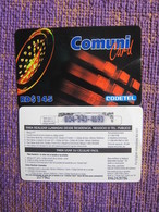 Comuni Card Prepaid Phonecard,RD$145, Used With Tiny Bend - Dominik. Republik