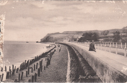 Vintage - England Somerset Minehead - Blue Anchor Beach - Animated - See 2 Scans And Description For Condition - Minehead